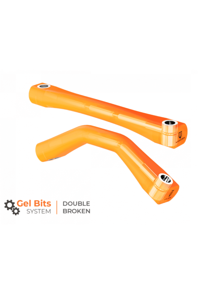 Winderen Double Broken Mullen Mouth Bit - White, 145