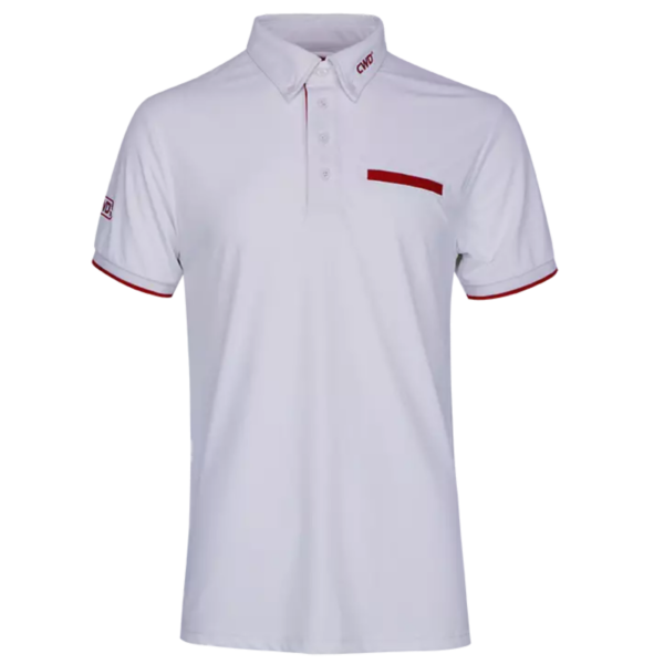 CWD Men’s White Polo Shirt – Breathable Performance Wear