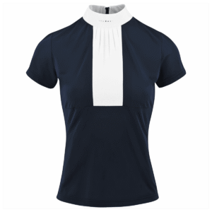 Equitheme Competition Doha Polo – Short Sleeves – Navy, XS