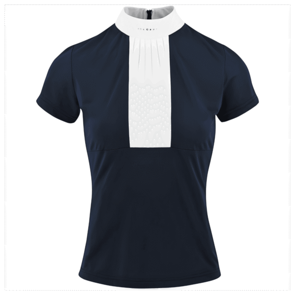 Equitheme Competition Doha Polo - Short Sleeves - Navy, XS