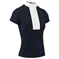 Equitheme Competition Doha Polo - Short Sleeves - Navy, XS