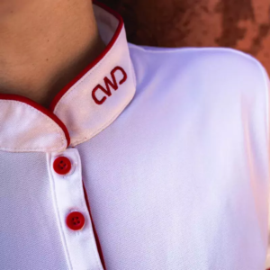 CWD Women’s White Polo Shirt – Elegant, Breathable & Performance-Ready